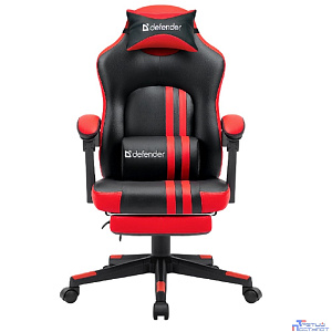 Игровое кресло Diablo Черный/Красный,PU,подножка DEFENDER (64407)