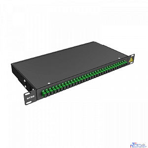 NTSS Кросс 19" NTSS PREMIUM, предсобранный 1U, 32 порта SC/APC, 9/125 мкм, (сплошная панель, розетки, сплайс, КДЗС, пигтейлы), черный, RAL9005 NTSS-RFOB-PM-1U-32-SC/A-9-SP1.5G0A-BL