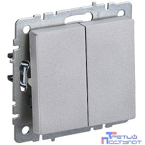 IEK BR-V20-0-10-K47 BRITE Выключ. 2-кл. 10А ВС10-2-0-БрА алюм.