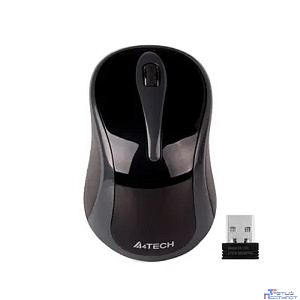 A-4Tech Мышь G3-280A (GlossyGrey) 800-2000 dpi (soft), 3 кн, 2.4Ghz 125-500Hz [741982]