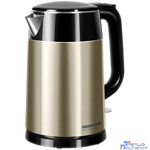 Чайник электрический Redmond RK-M1582 1.7л. 1800Вт золотистый/черный (корпус: нержавеющая сталь)