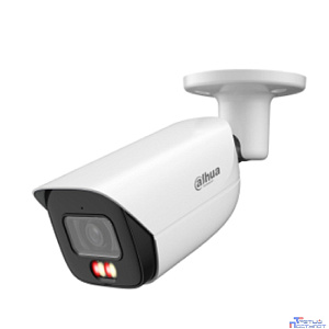 DAHUA DH-IPC-HFW3449EP-S-IL-0600B Уличная цилиндрическая IP-видеокамера 4Мп, 1/2,9” CMOS, объектив 6мм, видеоаналитика, микрофон, ИК 50м, LED 50m, IP67, металл