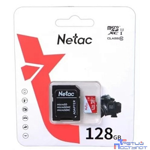 Micro SecureDigital 128GB Netac (NT02P500ECO-128G-R) NT02P500ECO-128G-R
