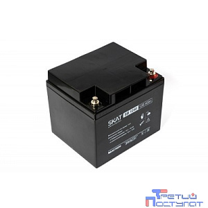 АКБ БАСТИОН SKAT SB 1240 AGM 12V 40Ач I зар.12А клеммы под болт М6,  гарантия 18 мес (2538)