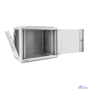 Exegate EX298601RUS Шкаф телекоммуникационный 19" настенный 9U ExeGate EC-WM-9U.450.G.GREY (19”, 9U, 600x450x500mm (ШхГхВ), передняя дверь закаленное стекло, съемные боковые панели, пыле- и влагозащит