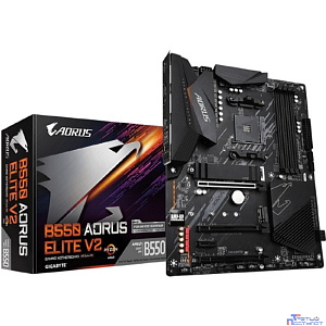 Gigabyte B550 AORUS ELITE V2 {Soc-AM4 AMD B550 4xDDR4 ATX AC`97 8ch(7.1) 2.5Gg RAID+HDMI+DP}