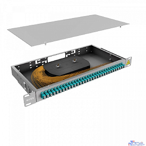 NTSS Кросс 19" NTSS PREMIUM, предсобранный 1U, 32 порта LC/UPC duplex, 50/125 мкм ОМ3, (сплошная панель, розетки, сплайс 2шт, КДЗС, пигтейлы) NTSS-RFOB-PM-1U-32-2LC/U-503-SP1.5G0A