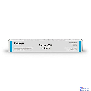 Canon 034C тонер-картридж для  iR C1225/iF. Голубой. 7300 страниц. [9453B001] (CX)