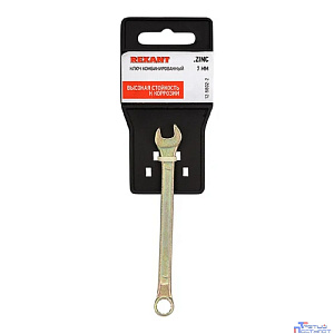 Rexant (12-5802-2) Ключ комбинированный 7мм, желтый цинк
