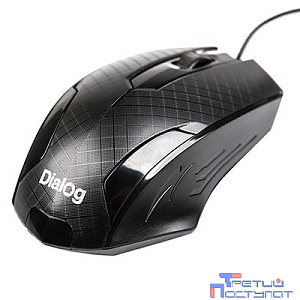 Мышь Dialog Pointer MOP-07U Black USB, оптическая, 3 кнопки + ролик