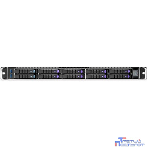 AIC XP1-S102TU03 SB102-TU, 1U 10-bay 2.5" hot-swap, 2x tri-mode 4-port backplane, 1x 2-port SATA backplane, 6x 4056 & 1x 4028 FAN, Acbel 750W redundant power supply platinum, Tucana motherboard,
