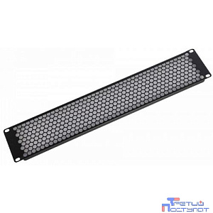 ЦМО Фальшпанель в шкаф 19" 3U перфорированная, цвет черный(ФП-3.4-9005)