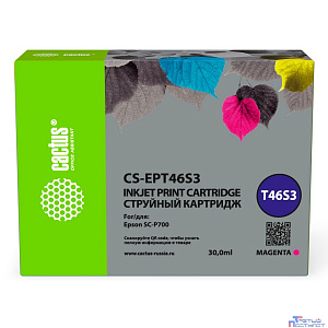 Картридж струйный Cactus CS-EPT46S3 T46S3 пурпурный (30мл) для Epson SureColor SC-P700