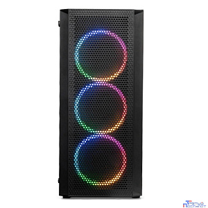 XASTRA Корпус A311 4FRGB  Black ATX/Mesh/ full-size TG / 4x120mm FR120-FRGB fans/ A311-4FR12F