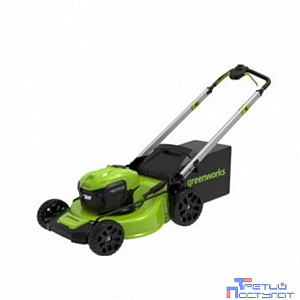 Greenworks GD40LM48SPK4 Газонокосилка аккумуляторная , 40V, 48 см, самоходная, бесщеточная, c 1хАКБ 4 Ач и ЗУ [2517407UB]