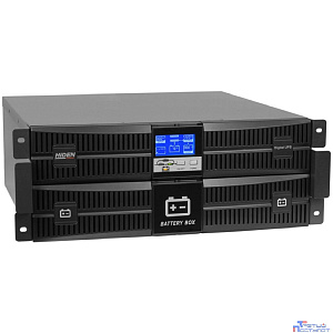 ИБП HIDEN EXPERT UDC9206S-RT, встроенные акб в корпусе (9 А/ч х 16шт),6 kVA/6 kW (PF=1) {С двойным преобразованием Rack/Tower 4U 6000 ВА / 6000 Вт,клеммный терминал, SNMP слот, USB, RS232, EPO}
