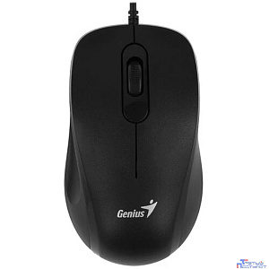 Мышь проводная Genius DX-101, Black, USB, разрешение 1200 DPI. Цвет: черный