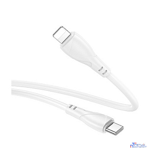 BOROFONE BX121/ PD кабель Type-C-Lightning/ 1m/ 27W/ Нейлон/ белый