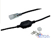 Rexant 142-000 Установочный комплект для LED ленты 220В SMD 2835, до 100м (шнур питания 8А, заглушка, коннектор)