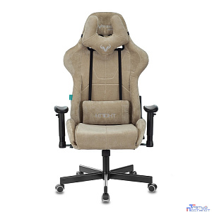 Кресло игровое Бюрократ VIKING KNIGHT LT21 FABRIC песочный крестовина металл [1372994]