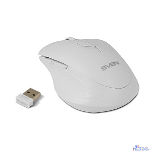 Мышь Sven RX-425W USB белый (SV-014469)