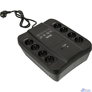 PowerCom Spider SPD-1000N ИБП {OffLine, 1000VA/550W, Tower, 8xEURO: 4 с резервным питанием, 4 с фильтрацией} (332717)