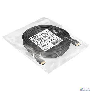 Exegate EX294699RUS Активный оптический кабель HDMI ExeGate EX-CC-HDMI2-20.0 (19M/19M, v2.0, 20м, 4K UHD, Ethernet, позолоченные контакты)