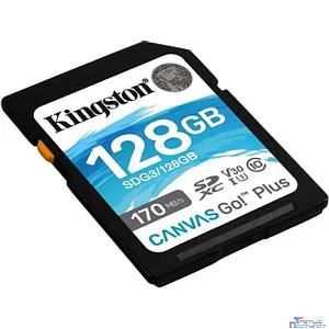 SecureDigital 128Gb Kingston Canvas Go Plus SDXC UHS-I U3 V30 (170/90 Mb/s) SDG3/128GB