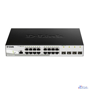 D-Link DGS-1210-20/ME/B1A Управляемый L2 коммутатор с 16 портами 10/100/1000Base-T и 4 портами 1000Base-X SFP