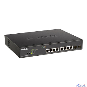 D-Link DGS-1100-10MPPV2/A3A Настраиваемый L2 коммутатор с 8 портами 10/100/1000Base-T и 2 портами 1000Base-X SFP (порты 1-8 PoE 802.3af/at, порты 7-8 PoE 802.3bt, PoE-бюджет 242 Вт)