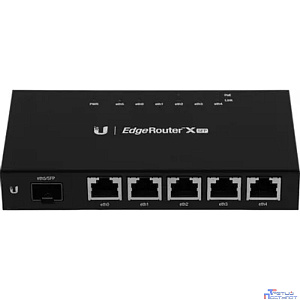 UBIQUITI ER-X-SFP Маршрутизатор 5x Ethernet, 1x SFP, раздача PoE