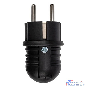 REXANT 111-003 Вилка угловая влагозащищенная, с/з, 16 А, IP44 каучук REXANT