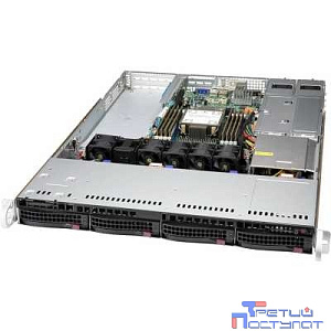Supermicro SYS-510P-WTR SuperServer 1U 510P-WTR no CPU(1)3rd Gen Xeon Scalable/TDP 270W/ no DIMM(8)/SATARAID HDD(4)LFF/2x10GbE/2xFHHL,1xLP,M2/ 500W
