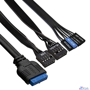 Exegate EX290174RUS Корпус Miditower ExeGate AA-442U2 (ATX, без БП, 1*USB+2*USB3.0, аудио, черный)