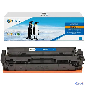 Картридж G&G,GG-CF531A  аналог HP CF531A/205A синий 0.9k с чипом