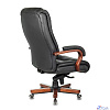 Кресло руководителя Бюрократ T-9925WALNUT/BLACK черный кожа крестовина дерево (1215691)