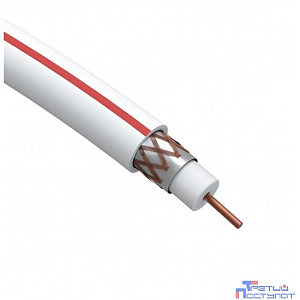 ЭРА Б0044620 Кабель коаксиальный SAT 50 М, 75 Ом, Cu/(оплётка Cu 75%), PVC, цвет белый, бухта 50 м