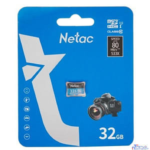 Micro SecureDigital 32GB Netac microSDHC Class10 NT02P500STN-032G-S P500 w/o adapter