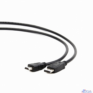 Cablexpert Кабель DisplayPort->HDMI, 10м, 20M/19M, черный, экран, пакет (CC-DP-HDMI-10M)