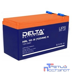 Delta HRL 12-9 (1234W) X (9А\ч, 12В) свинцово- кислотный  аккумулятор
