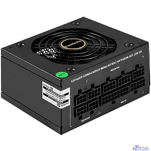 Exegate EX297192RUS Блок питания 550W ExeGate M550 GOLD (SFX, APFC, КПД 90% (80 PLUS GOLD), 9cm fan, 24pin, (4+4)pin, 2xPCI-E, 6xSATA, 3xIDE, 1xFDD, Full Cable Management, black, ATX adapter, Retail b