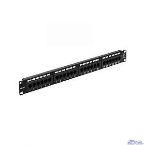 Rexant (04-0021) Панель коммутационная 19", 1U, 24 порта, UTP, RJ-45, CAT 5e