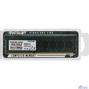 Patriot DDR3 DIMM 8GB (PC3-12800) 1600MHz PSD38G16002