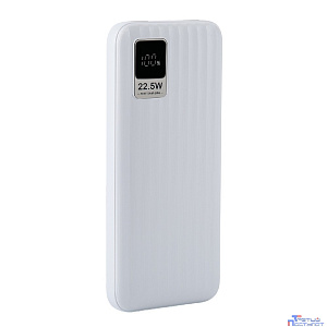 Perfeo Powerbank WATERFALL 10000 mAh/LED дисплей/PD + QC 3.0/Type-C/2 USB/Выход: 5A, max 22.5WWhite (PF_E1468)