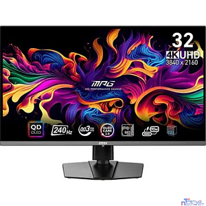 MSI MPG 31.5" 321URX QD-OLED черный {QD-OLED 3840x2160 240Hz, 0.03ms} [9s6-3dd29a-009]