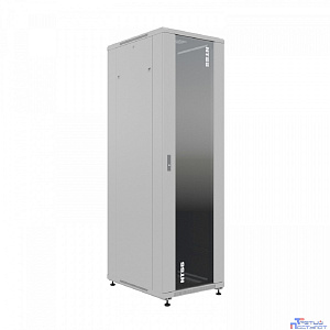 NTSS Шкаф напольный универсальный серверный NTSS R 22U 600х800мм, 4 профиля 19, двери стекло и сплошная металл, боковые стенки съемные, регулируемые опоры, разобранный, серый RAL 7035 NTSS-R22U6080GS-