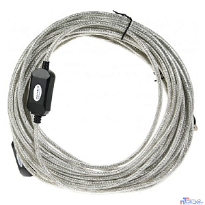 Aopen/Qust Кабель-адаптер USB2.0-repeater, удлинительный активный <Am-->Af> 15м (ACU823-15M) [6938510851338]