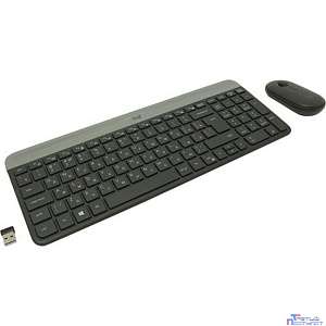 920-009206 Logitech  Клавиатура + мышь MK470 GRAPHITE оригинальная заводская гравировка RU/LAT