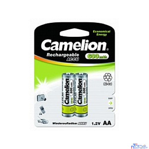 Camelion   AA- 600mAh Ni-Cd BL-2 (NC-AA600BP2, аккумулятор,1.2В)
