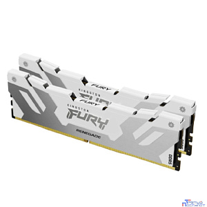 Память оперативная/ Kingston 32GB 6400MT/s DDR5 CL32 DIMM (Kit of 2) FURY Renegade White XMP